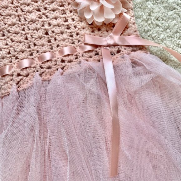 Elly & Emmy 0-6 month adorable tutu in dusty rose color w/headband. Brand New. - Picture 6 of 7